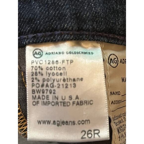 Adriano goldschmied women's the stevie slim straight. dark. USA! size 26R - Picture 7 of 7